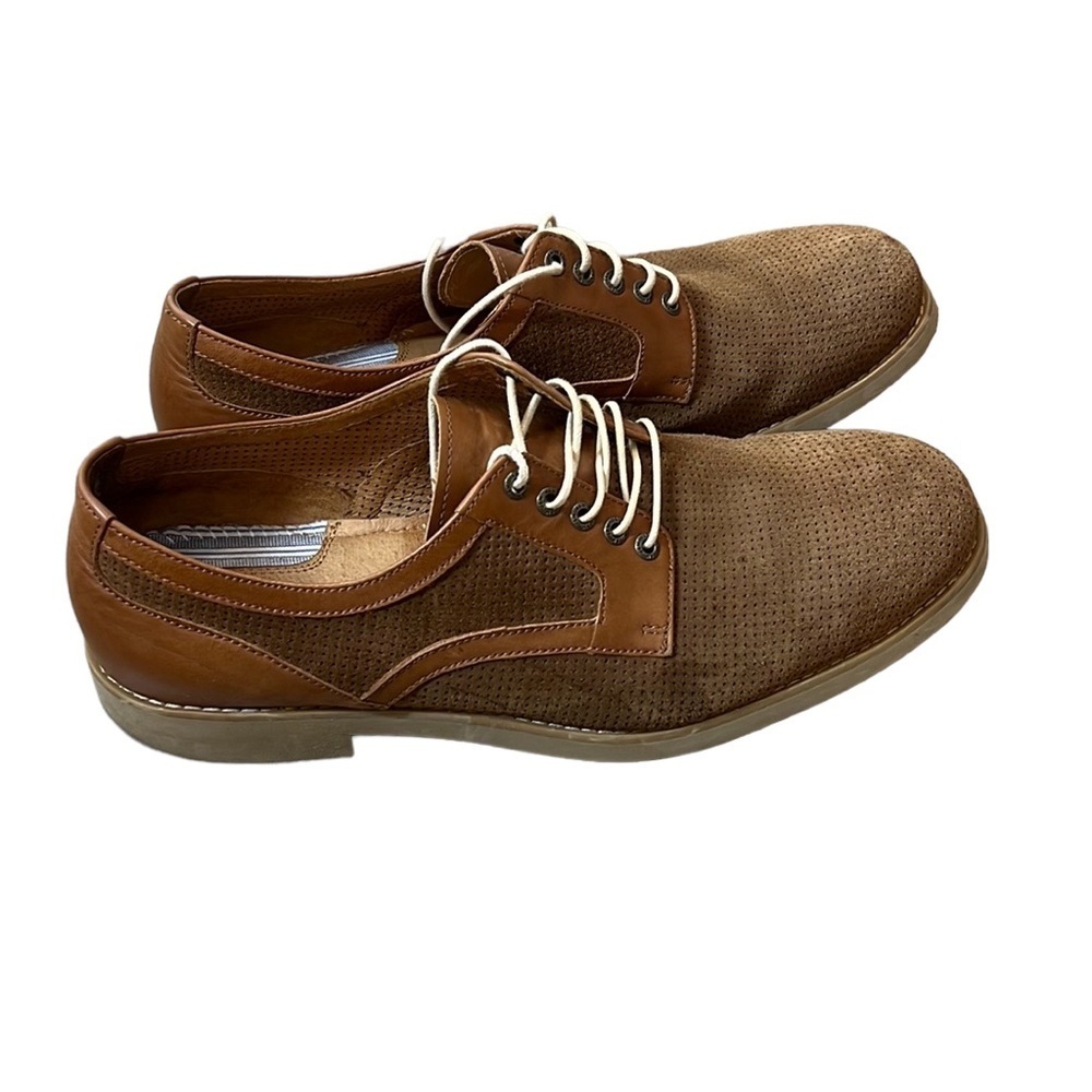 Johnston & Murphy Perforated Suede Oxford. Men’s shoes. Sz10.5. EUC.